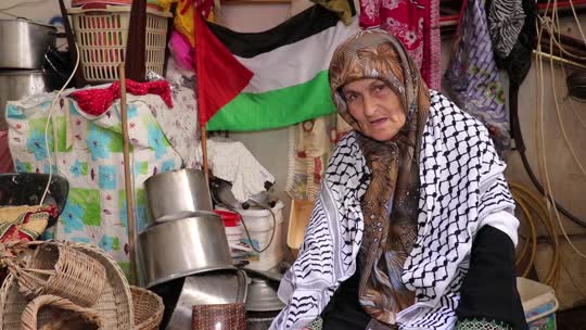 Interview with hajja Fatimah Kayed explaining Palestinian  daily lives in Palestine