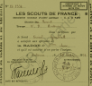 French Scouts Badge Certificate