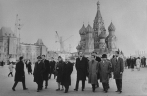 During a visit to the Soviet Union, Moscow
