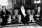 Meeting King Faisal of Saudi Arabia
